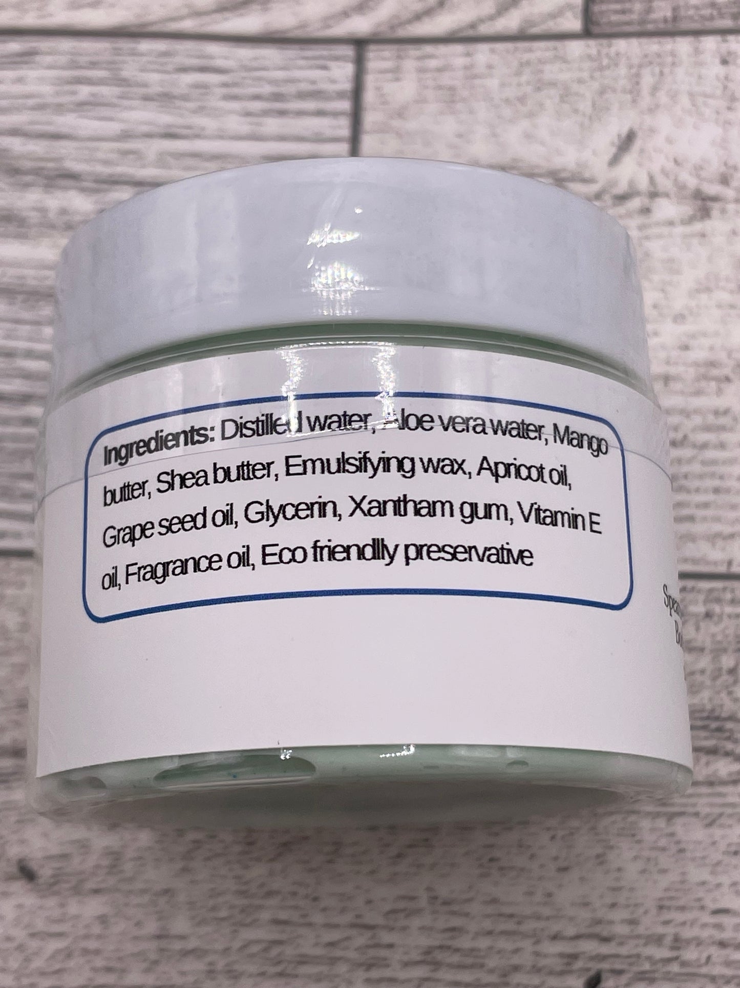 Eucalyptus and Spearmint Body Butter Cream
